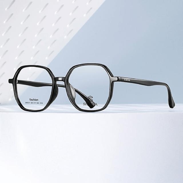 【SEROVA】舒適幾何框 光學眼鏡(共三色#SF517)