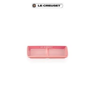 【Le Creuset】瓷器日式醬料分隔碟17cm(薔薇粉)