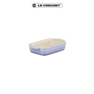 【Le Creuset】瓷器長方烤盤18cm(粉彩紫)