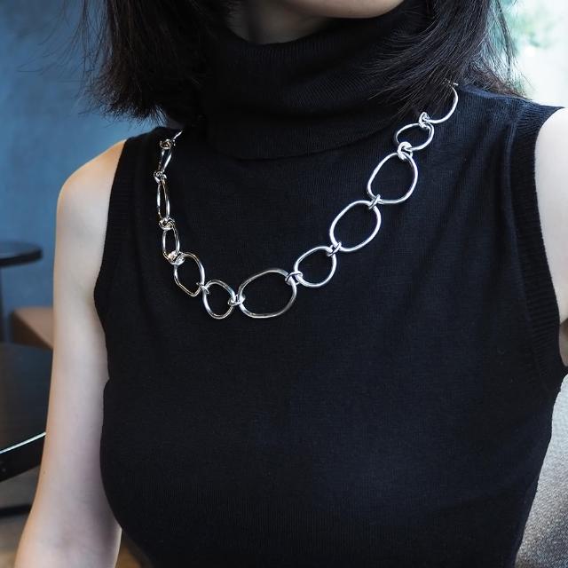 【mittag】ripple necklace_漣漪項鍊(雨滴 波浪 全手工製作 設計師品牌)
