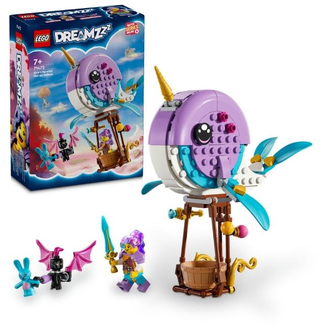 【LEGO 樂高】DREAMZzz 71472 伊茲的獨角鯨熱氣球(鯨魚玩具 追夢人的試煉 禮物)