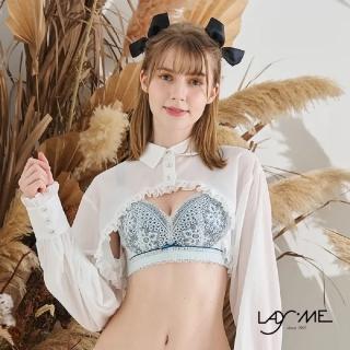 【LadyMe】貓掌 蕾絲拼接內衣-蔚藍色(全新舒適居家系列)