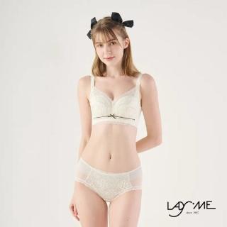 【LadyMe】貓掌 蕾絲拼接內衣-米白色(全新舒適居家系列)