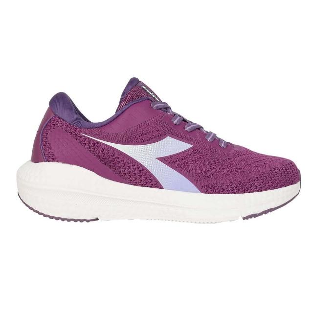 【DIADORA】女專業避震慢跑鞋-運動 訓練 慢跑 葡萄紫白(DA33675)