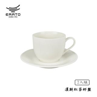 【ERATO】漢斯條紋 骨瓷紅茶杯盤2入組 200ml(咖啡杯/花茶杯)