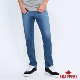 【BRAPPERS】男款 中高腰彈性直筒褲(深藍)