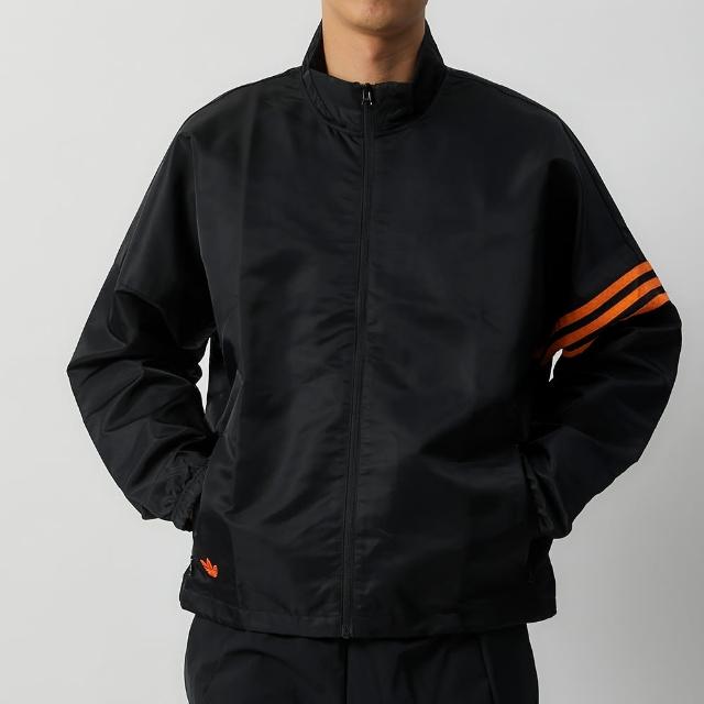 【adidas 愛迪達】NEUCL+ TT 男款 黑色 三葉草 休閒 口袋 立領 運動外套 外套 II5789