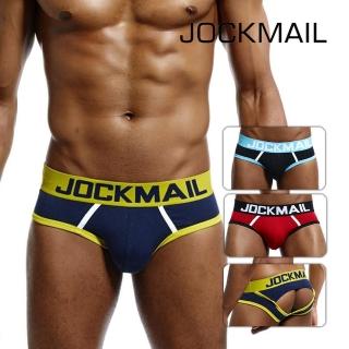 【JOCKMAIL】拼色線條後空內著(JM312/Jock/棉/運動/健身/性感/內褲/哈利男孩)