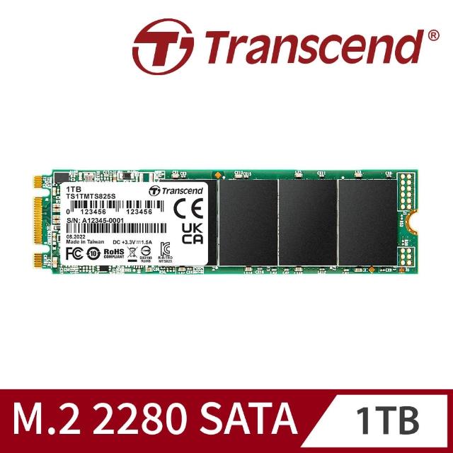 【Transcend 創見】MTS825S 1TB M.2 2280 SATA Ⅲ SSD固態硬碟