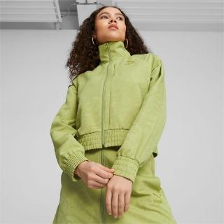 【PUMA】外套 女款 運動外套 立領外套 歐規 綠 62523753