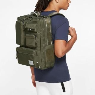【NIKE 耐吉】後背包 Utility Elite Backpack 大容量 全開式 手提 雙肩背 旅遊 多夾層 軍綠(Ck2656-325)