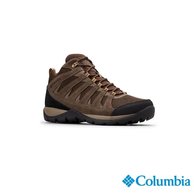【Columbia 哥倫比亞官方旗艦】男款-REDMONDOmni-Tech防水高筒登山鞋-深棕(UBM08330AD/HF)