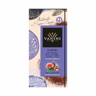 即期品【VANINI】62%醇黑無花果&杏仁夾心巧克力(100g效期2025/03/25)