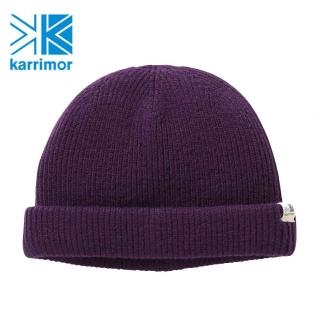 【Karrimor】日本製 原廠貨 中性 shallow beanie 保暖帽/運動/生活/旅行 紫