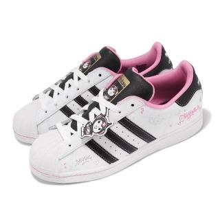 【adidas 愛迪達】x HELLO KITTY 休閒鞋 Superstar J 大童 女鞋 粉 白 聯名 凱蒂貓 愛迪達(IF3561)
