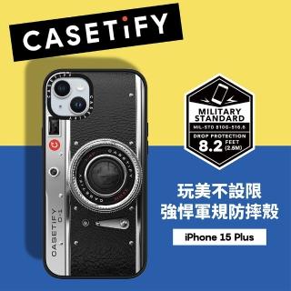【Casetify】iPhone 15 Plus 耐衝擊保護殼-復古相機(支援無線充電)