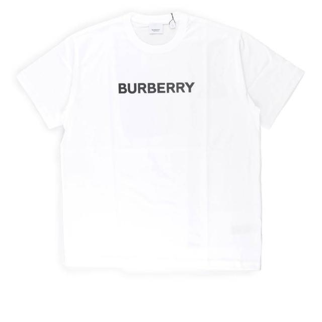 【BURBERRY 巴寶莉】徽標印花棉質Oversized T-Shirt(白色)