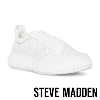 【STEVE MADDEN】SHOCK 網布休閒小白鞋(白色)