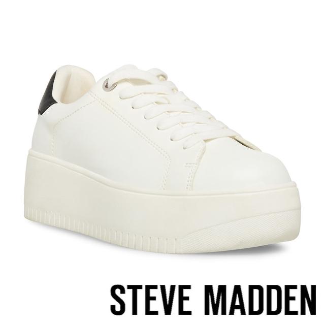 【STEVE MADDEN】ROCKAWAY 超厚底百搭小白鞋(白色)
