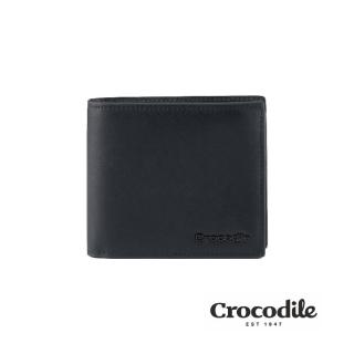 【Crocodile】皮夾 短夾 男生錢包 雙鈔 RFID Aston奧斯頓系列-0103-11405-鱷魚皮件(新品上市)