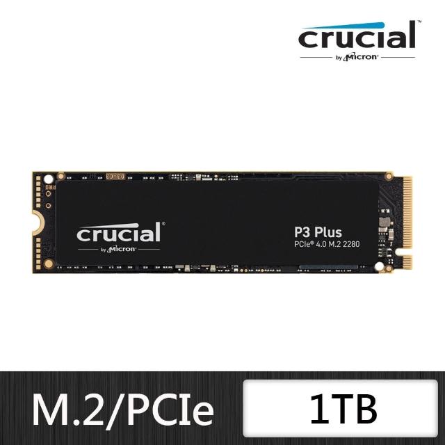 【Crucial 美光】P3 Plus PCIe M.2 1000GB 固態硬碟SSD - momo