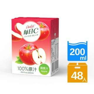 【每日C】100%蘋果汁200mlx2箱(共48入)