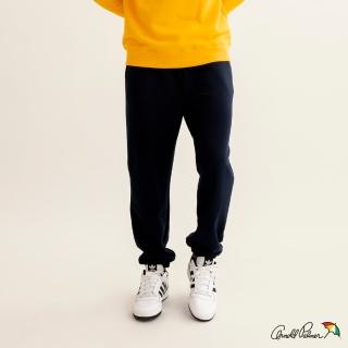 【Arnold Palmer 雨傘】男裝-龍年素色刷毛縮口棉褲(深藍色)