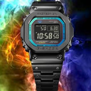【CASIO 卡西歐】G-SHOCK 電波 藍牙 太陽能電力 絢彩時刻 全金屬 黑 經典系列腕錶(GMW-B5000BPC-1)