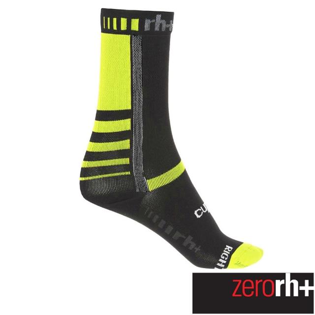 【ZeroRH+】義大利 Cupron 高筒運動襪 20cm(螢光黃 ECX9077_91G)