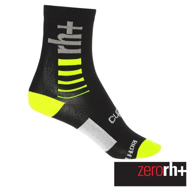 【ZeroRH+】義大利 Logo 15CM 高筒運動襪(螢光黃 ECX9107_91G)