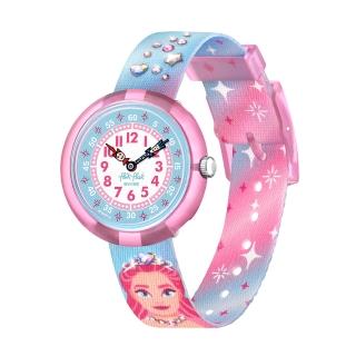 【Flik Flak】兒童手錶 SPARKLE KINGDOM 氣泡王國 瑞士錶 兒童錶 手錶 編織錶帶(31.85mm)