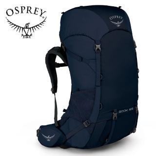【Osprey】Rook 65 透氣網架式登山背包 男款 午夜藍(健行背包 徙步旅行 登山後背包)