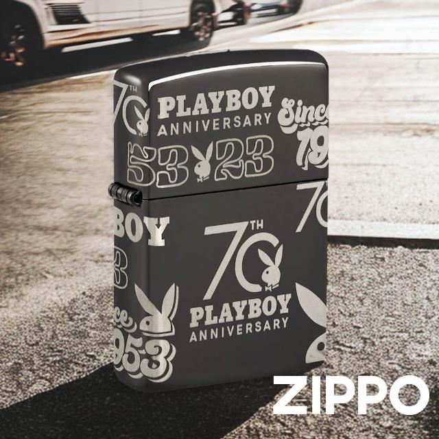 【Zippo】Playboy花花公子-70周年紀念款防風打火機(美國防風打火機)