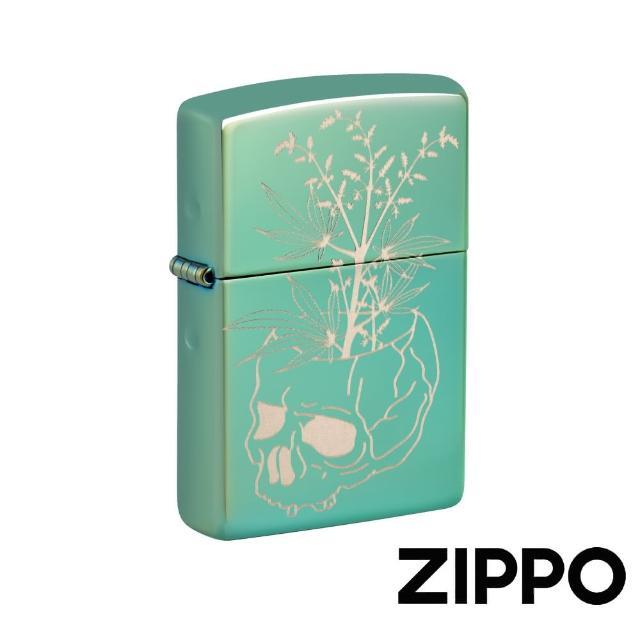【Zippo】植物骷髏防風打火機(美國防風打火機)