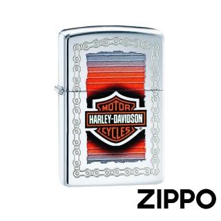 【Zippo】Harley-Davidson鍊條圖案防風打火機(美國防風打火機)