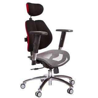 【GXG 吉加吉】高雙背網座 電腦椅 鋁腳/SO金屬扶手(TW-2804 LUA5)