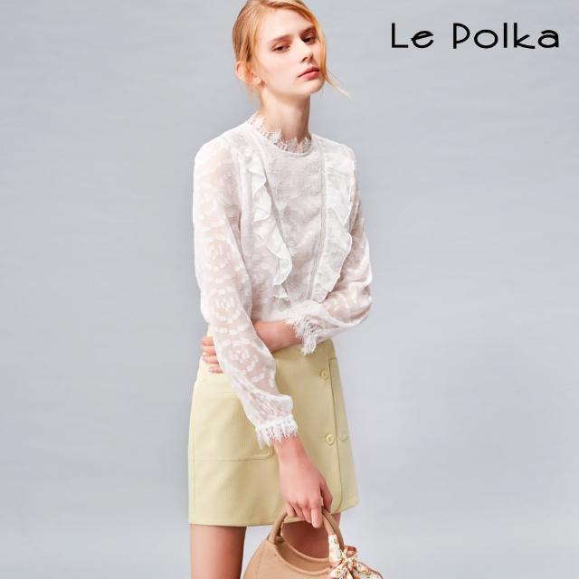 【Le Polka】日常優雅蕾絲上衣-女