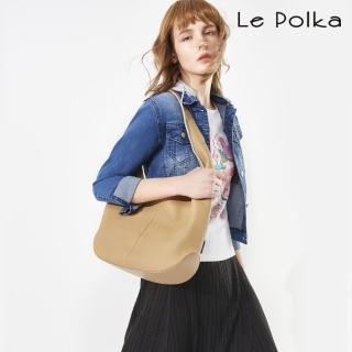 【Le Polka】率性合版附帽牛仔夾克-女(丹寧)