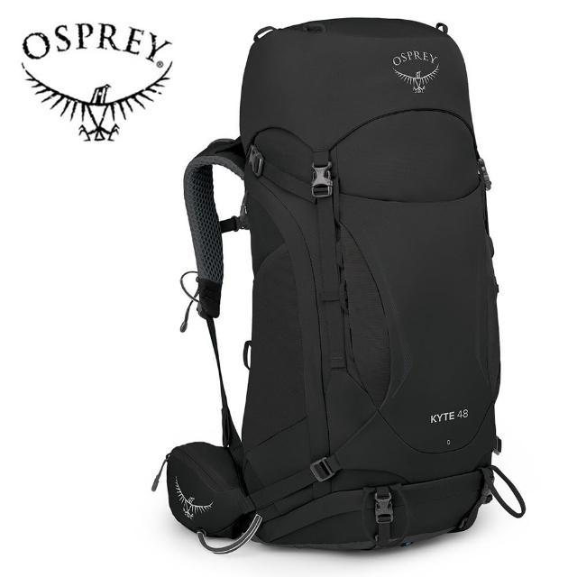 【Osprey】Kyte 48 輕量登山背包 附背包防水套 女款 黑色(健行背包 徙步旅行 登山後背包)