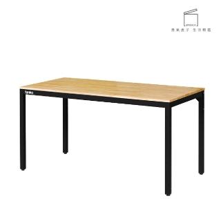 【TANKO 天鋼】WE-58W 多功能桌 黑 150x75cm(工業風桌子 原木桌 書桌 耐用桌 辦公桌)