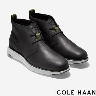 【Cole Haan】GRAND ATLANTIC CHUKKA WR 真皮查卡靴 男鞋(霧黑-C34088)