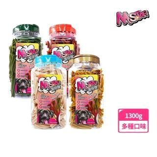 【momo獨家販售★M Star】四星潔牙骨桶裝1300g(有效清潔牙齒增加摩擦力)