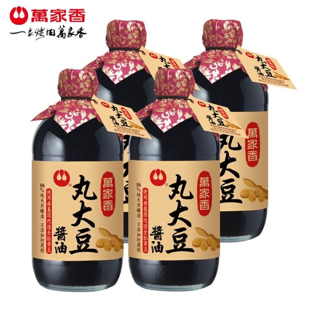【萬家香】丸大豆醬油(450ml*4瓶)