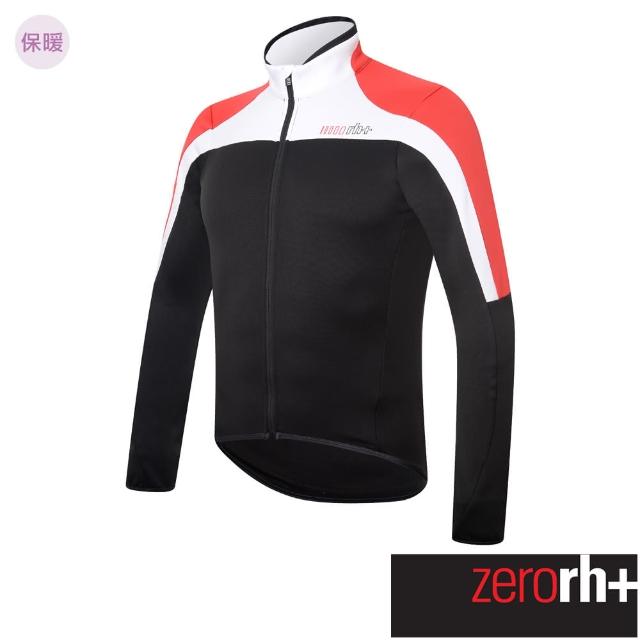 【ZeroRH+】義大利男仕專業刷毛自行車衣 ●紅色、黑色●(ICU0467)