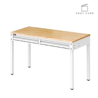 【TANKO 天鋼】WET-4102W 雙抽屜多功能桌 白 120x61 cm(工業風桌子 原木桌 書桌 耐用桌 辦公桌)