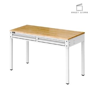 【TANKO 天鋼】WET-5102W 雙抽屜多功能桌 白 150x76 cm(工業風桌子 原木桌 書桌 耐用桌 辦公桌)