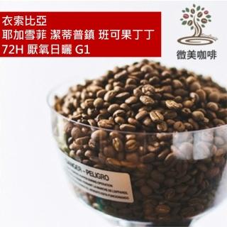 【微美咖啡】衣索比亞 耶加雪菲 潔蒂普鎮 班可果丁丁 72H 厭氧日曬 G1 淺焙咖啡豆 新鮮烘焙(半磅/包)