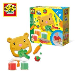 【荷蘭SES】創意黏土小熊餵食組3色x90g(14436)
