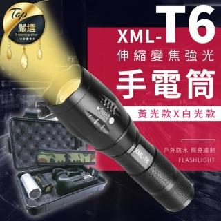 【捕夢網】T6強光手電筒(手電筒 led手電筒 腳踏車燈 迷你手電筒)