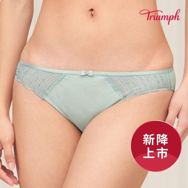 【Triumph 黛安芬】陰陽水感動系列 低腰三角內褲 M-EL(優雅綠)
